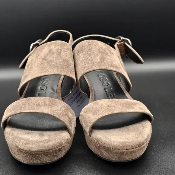Aerosoles Camera Clay ComboLeather Platform Sandals