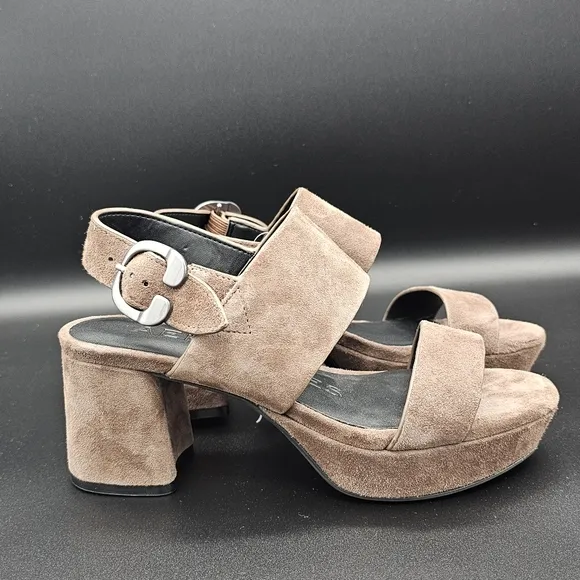 Aerosoles Camera Clay ComboLeather Platform Sandals