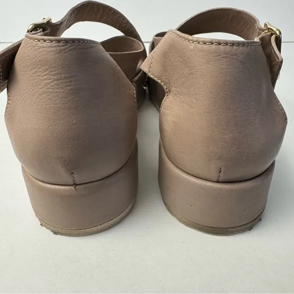 AGL Platform Flatform Leather Sandals Women’s Size 38.5 / 8.5 US Mauve