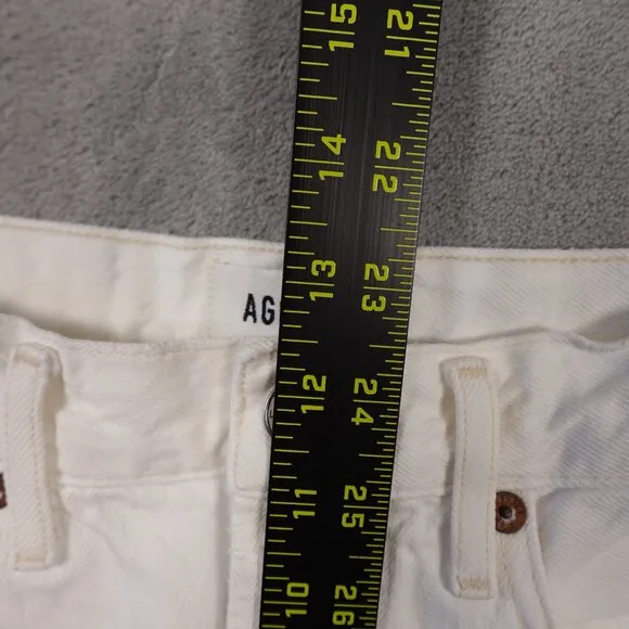 Agolde 90's mid rise loose jean women's 25 cloudburst white denim distressed