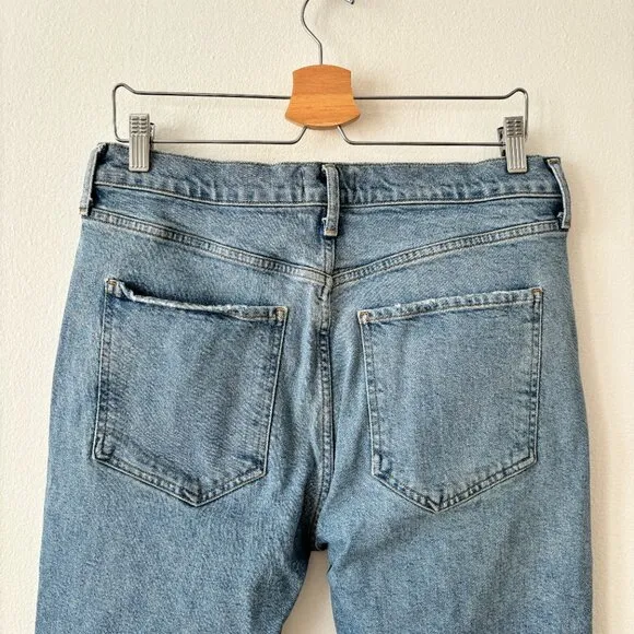AGOLDE Riley High Rise Straight Crop Jeans in Whiplash