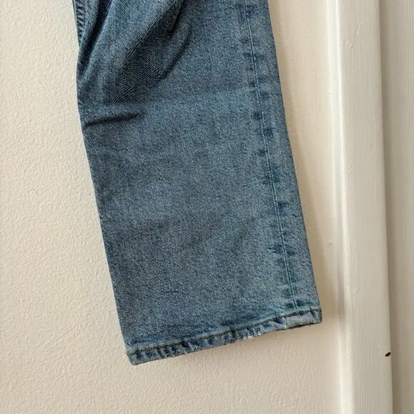 AGOLDE Riley High Rise Straight Crop Jeans in Whiplash