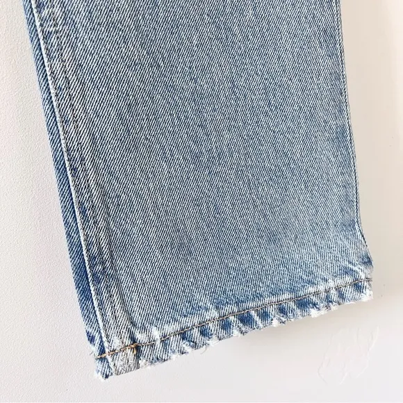 Agolde Riley Straight Crop Jean Escalate Size 26