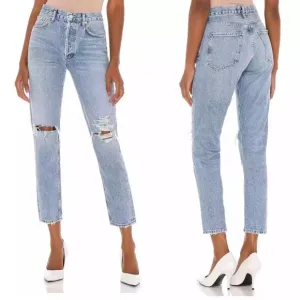 Agolde Riley Straight Crop Jean Escalate Size 26