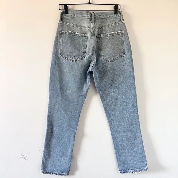 Agolde Riley Straight Crop Jean Escalate Size 26