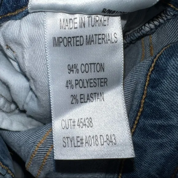 Agolde Sophie High Rise Skinny Crop Jeans Raw Hem Size 28