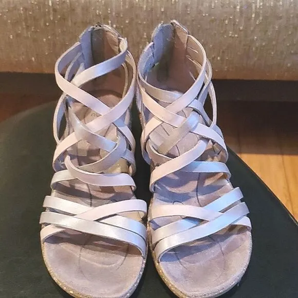 Ahnu Trolley Strapoy Wedge Sandals, Size W7, Excellent Cond!