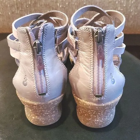 Ahnu Trolley Strapoy Wedge Sandals, Size W7, Excellent Cond!