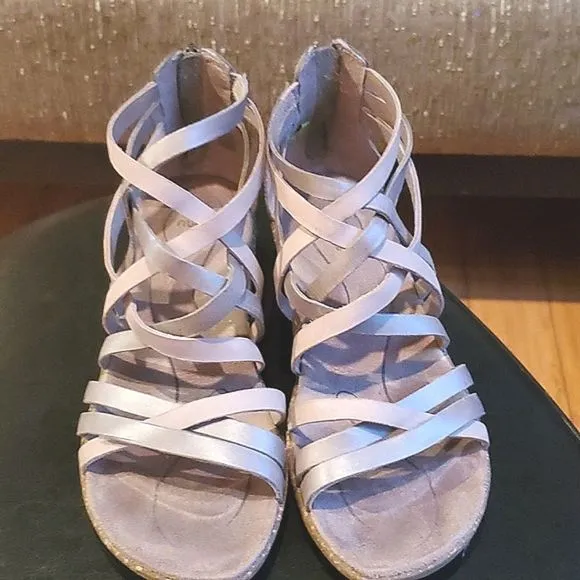 Ahnu Trolley Strapoy Wedge Sandals, Size W7, Excellent Cond!