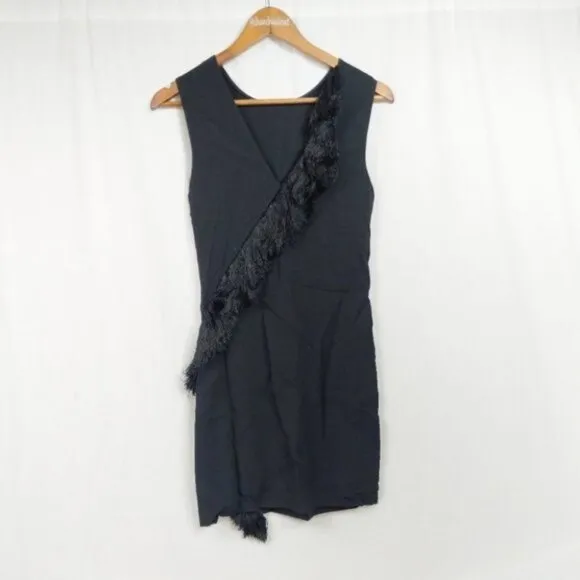 A.L.C. Lottman Fringe Viscose Blend Dress 2