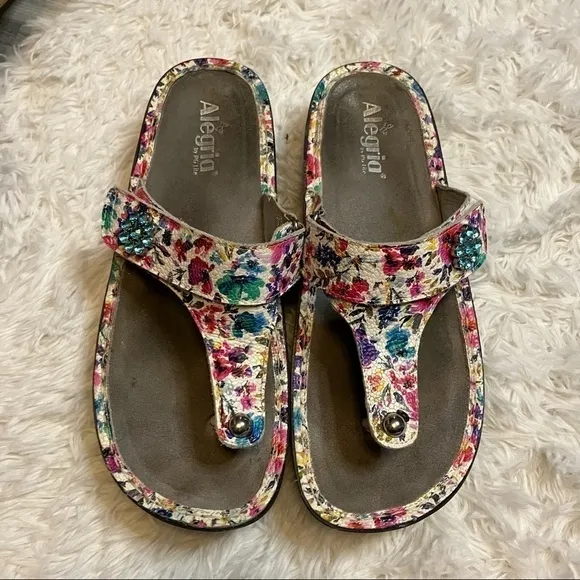 Alegria Carina Perennial Crackle Sandals
