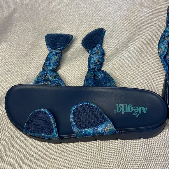 Alegria Dream Fit Slide Sandals - Sage. Size 42. US-11,5