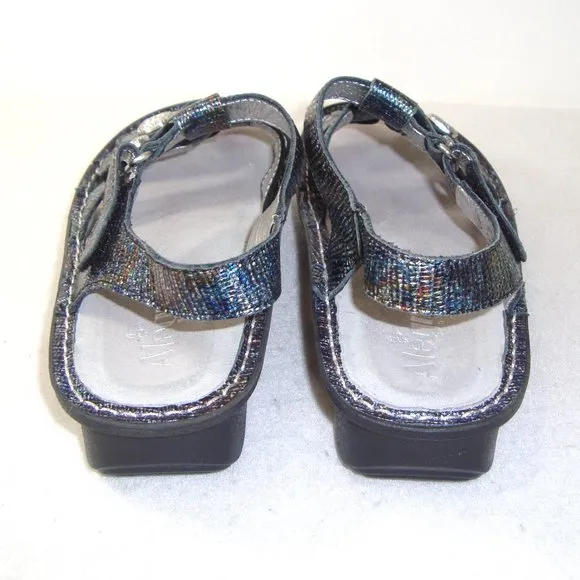 Alegria Iridescent Kleo Glimmer Glam Gladiator Sandals Size 38 (7.5)