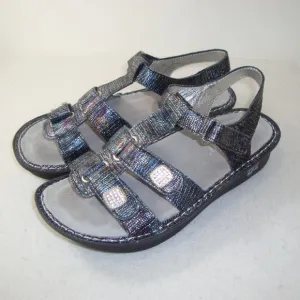 Alegria Iridescent Kleo Glimmer Glam Gladiator Sandals Size 38 (7.5)