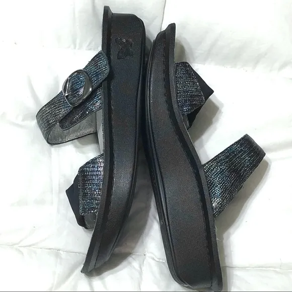 Alegria Keara Rainbow Casual Slip On Slide Platform Sandals Kea-292 39 9-9.5