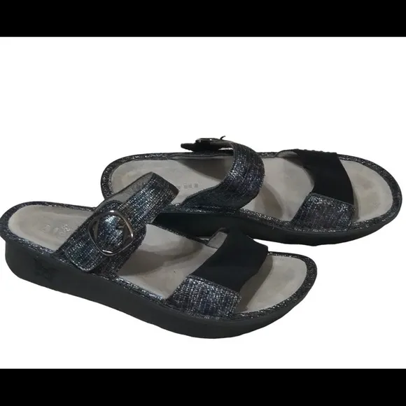 Alegria Keara Rainbow Casual Slip On Slide Platform Sandals Kea-292 39 9-9.5