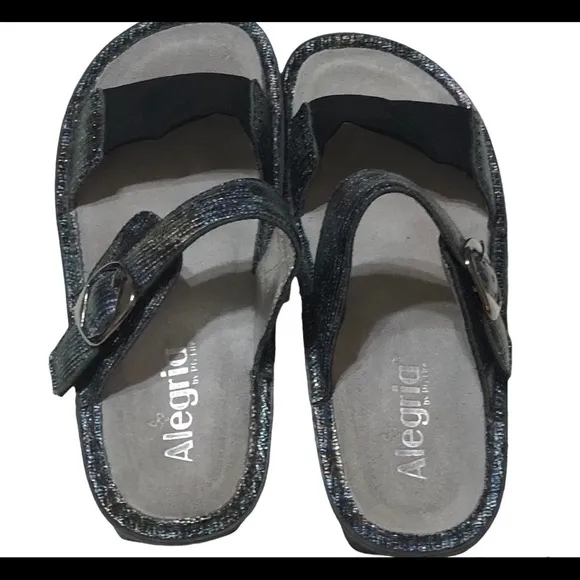 Alegria Keara Rainbow Casual Slip On Slide Platform Sandals Kea-292 39 9-9.5