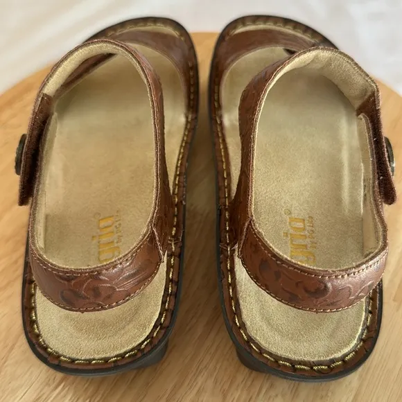 Alegria Leather Adjustable Backstrap Sandals - Judie 8/8.5 EU38