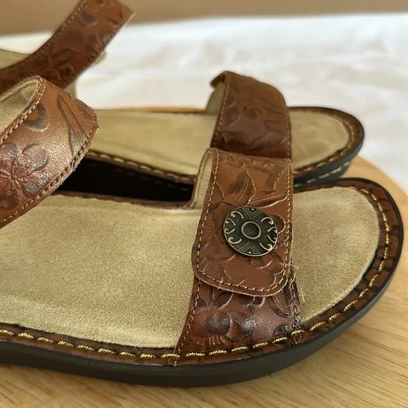 Alegria Leather Adjustable Backstrap Sandals - Judie 8/8.5 EU38