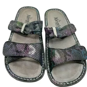 Alegria Slide Sandals Womens Karmen Kar-726 Purple Double Strap US 8/8.5 EUR 38