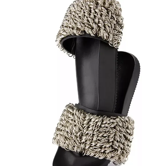 Alexander Wang Black Suki Ring Sandal