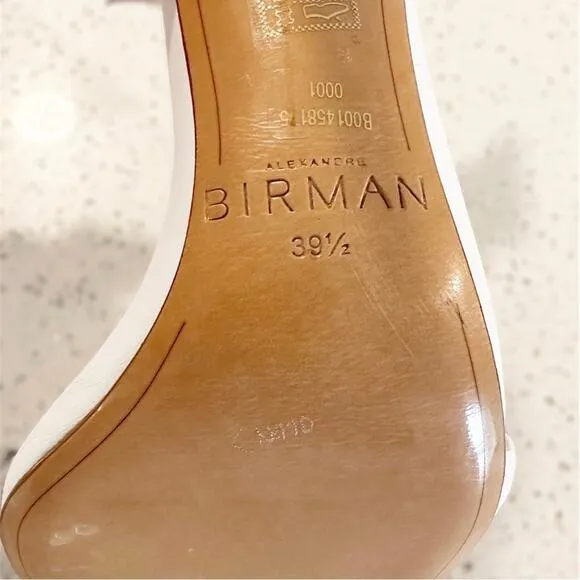 Alexandre Birman Clarita Jeweled Stiletto Heel Sandals White Bridal