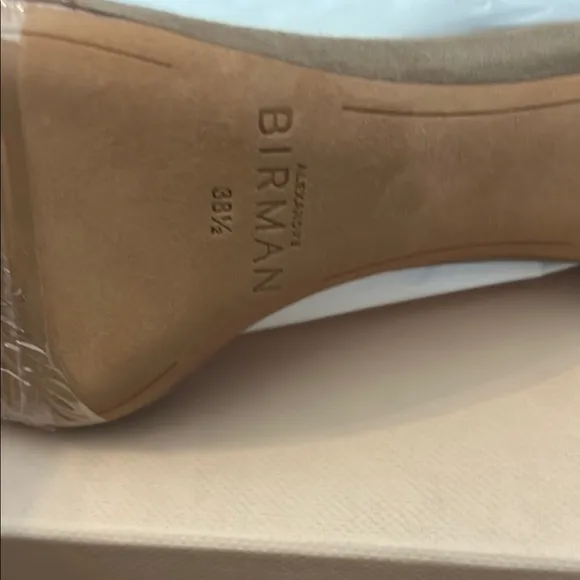 Alexandre Birman Tan Heels with Elegant Bow
