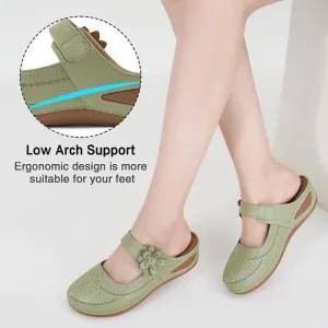Alicegana Women's Mules Sandals Summer Slip On Clog With Arch Support Size 42 EU