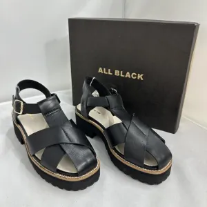 All Black Chunky Platform Sandals (7)