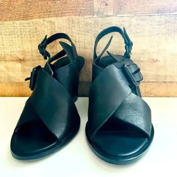 All Saints Elin Wedge Leather Sandals
