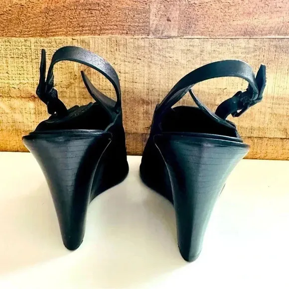 All Saints Elin Wedge Leather Sandals