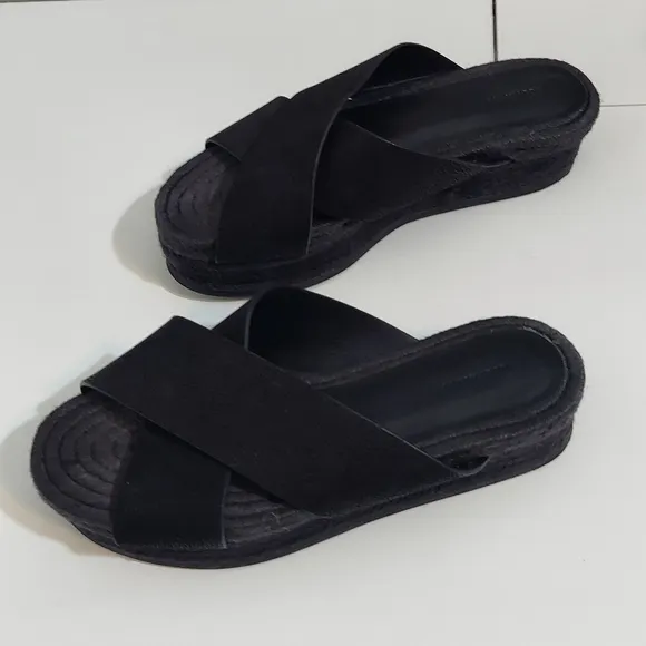 All Saints Harlem Platform Sandals Black Size 37
