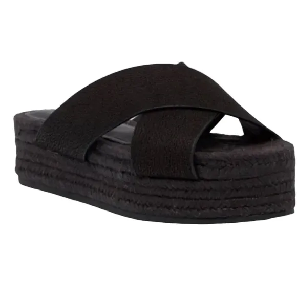 All Saints Harlem Platform Sandals Black Size 37