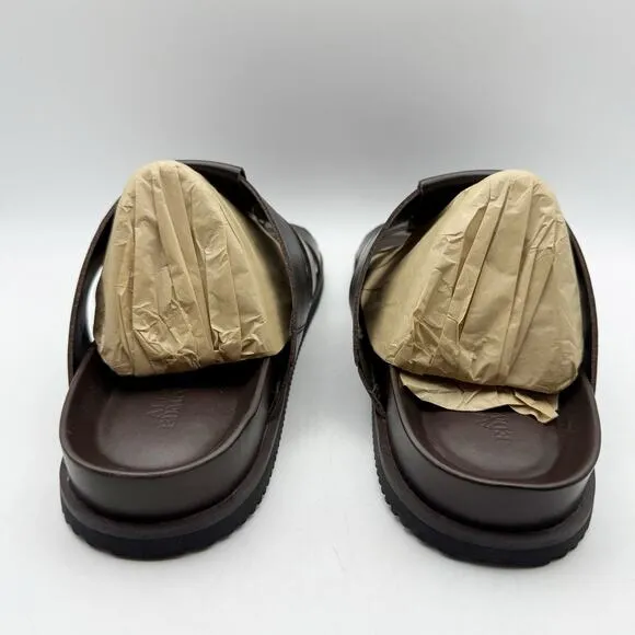 Allen Edmonds Mens Davis Sandals US 9 EU 43 Dark Brown Leather Fisherman NIB