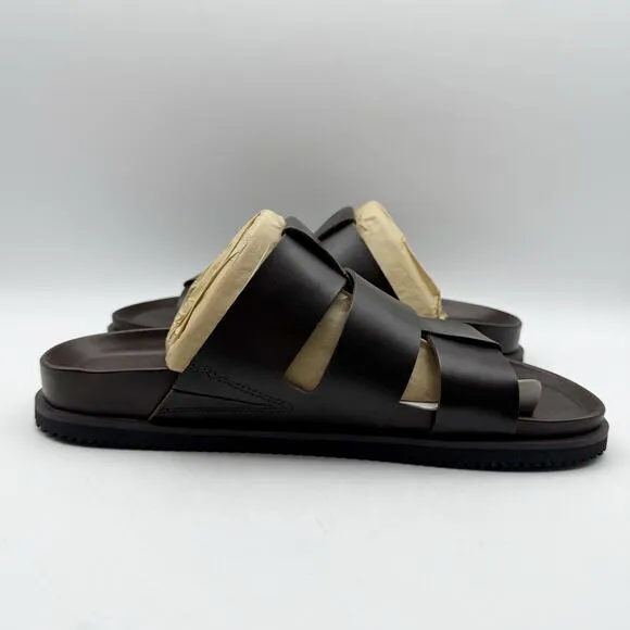 Allen Edmonds Mens Davis Sandals US 9 EU 43 Dark Brown Leather Fisherman NIB