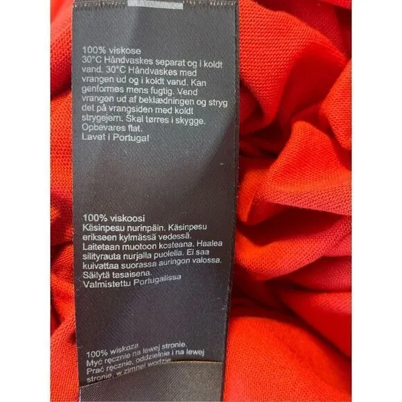 ALLSAINTS Red Helena Popover Maxi Dress