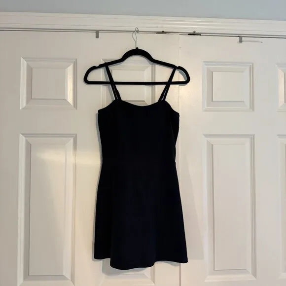 Alo Soft Courtside Tennis Dress Black Sz M