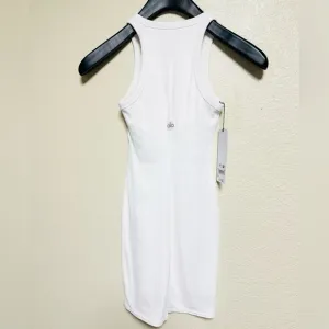 ALO Yoga Goddess Ribbed Go-To Dress - White size XSmall