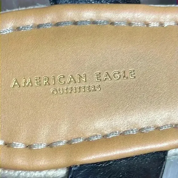 American Eagle Outfitters Snakeskin Espadrille Platform Sandals Size 10