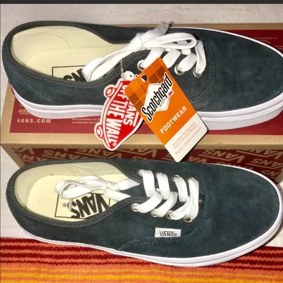 &gt;👦🏻SCOTCHGARD DURABLE PROTECTION AUTHENTIC DARKEST SPRUCE SUEDE BRAND NEW VANS