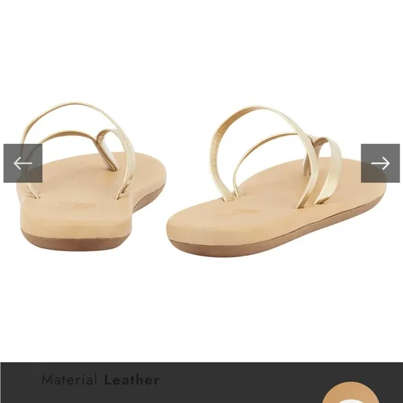Ancient Greek Sandals Myla sandals flip flops 37 Platinum Gold
