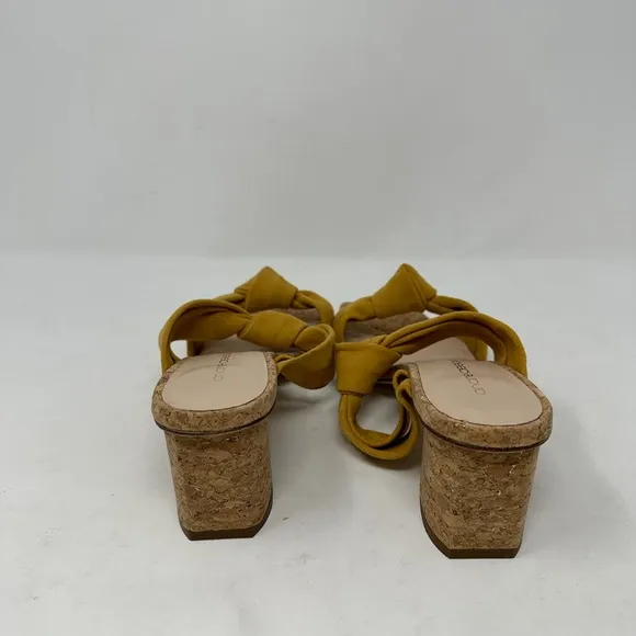 André Assous Women's Darling Spicy Mustard Heeled Sandals Size 8M New in Box