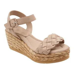 Andre Assous &quot;Cecilia&quot; Espadrille Wedge Sandal in Stone, Size 8, New in Box