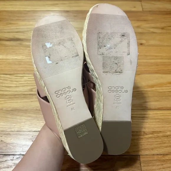 Andre Assous | Calesa Leather Slip-On Flatform Sandals