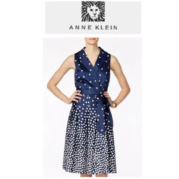 Anne Klein polka dot dress