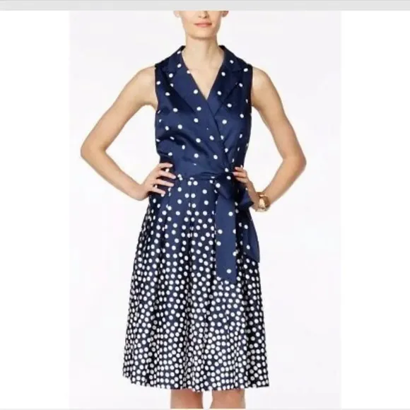 Anne Klein polka dot dress