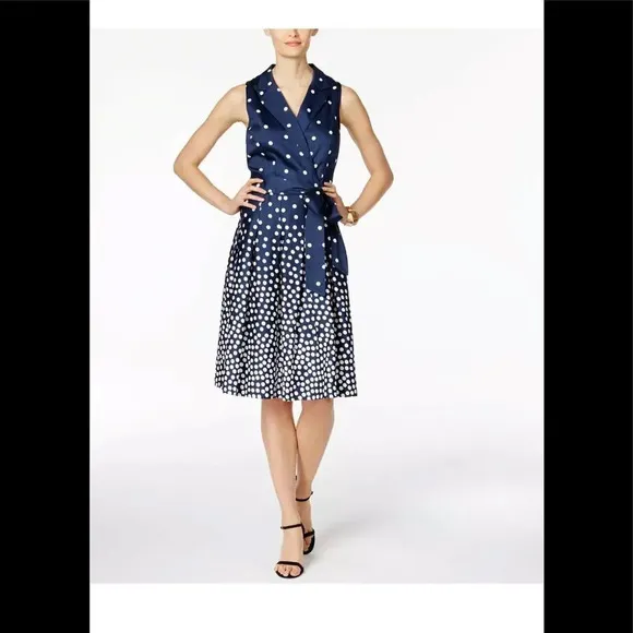 Anne Klein polka dot dress