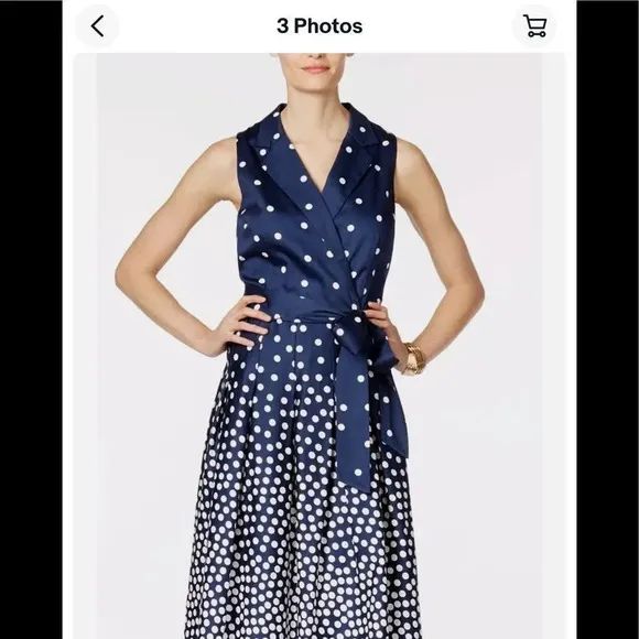 Anne Klein polka dot dress