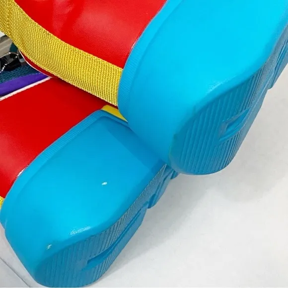 ANTHONY WANG Rainbow Cranberry Platform Sandals
