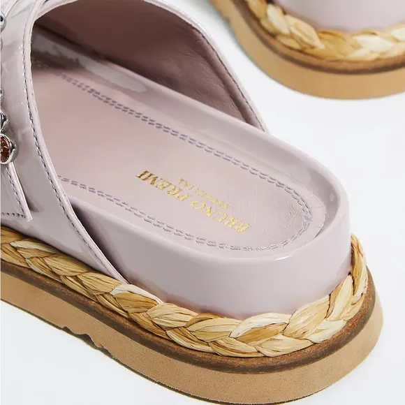 Anthropologie Bruno Premi Cross-Strap Jeweled Platform Sandals